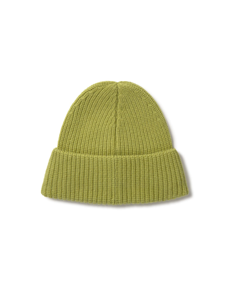 Gorro lana verde Ruby sostenible silueta - 2