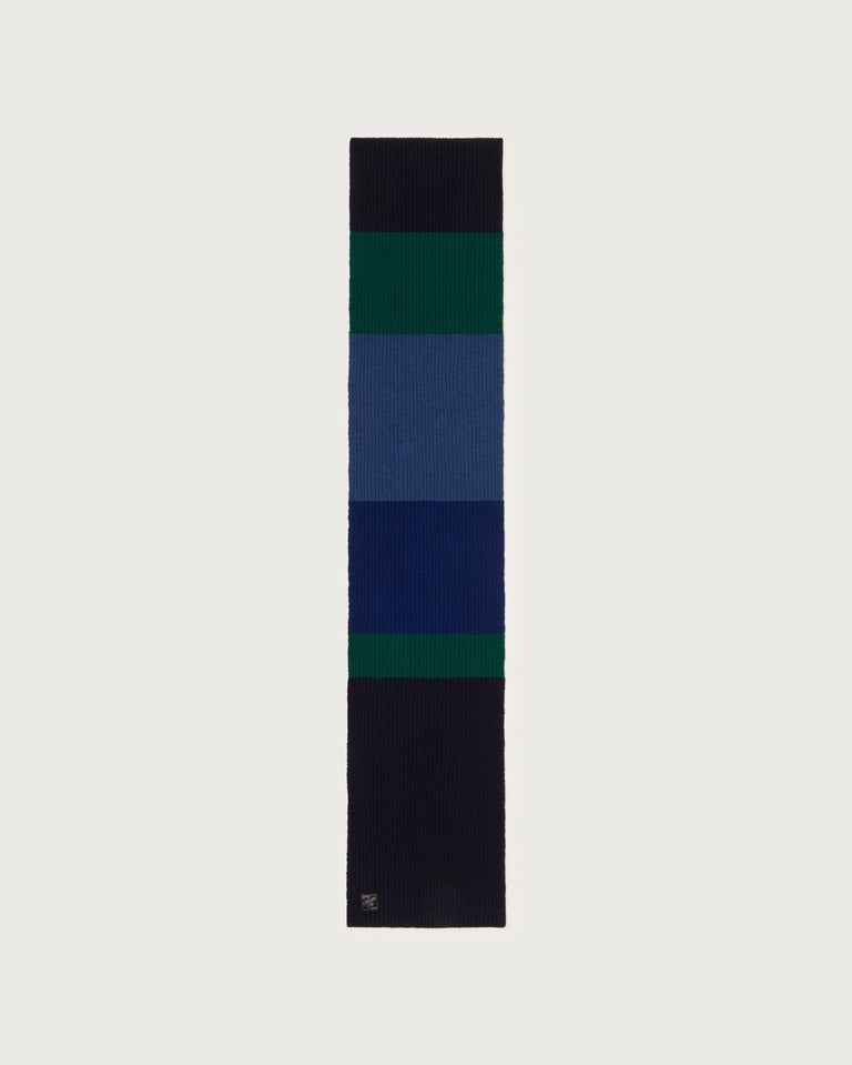 Bufanda lana verde Ghede sostenible silueta - 1