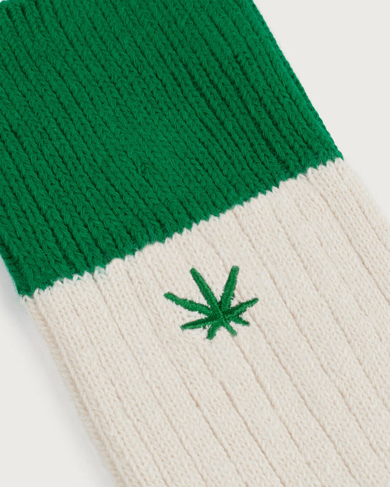 Calcetines verdes Hemp Peu  - silueta 2