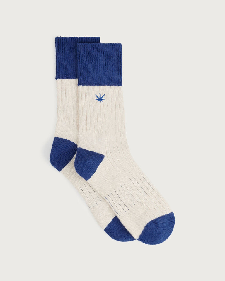 Calcetines azules Hemp Peu- Silueta 1